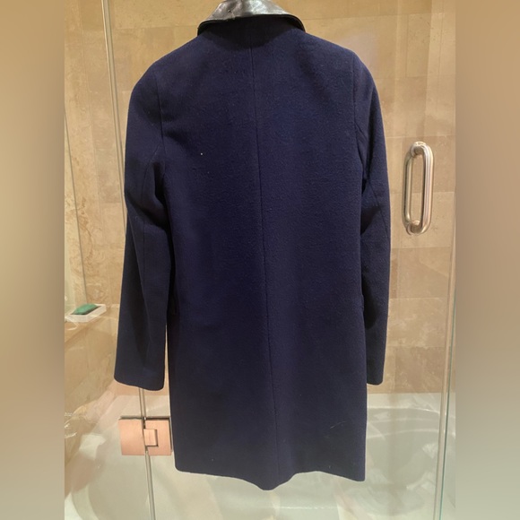 Top shop Coat with Leather Collar - Picture 2 of 6